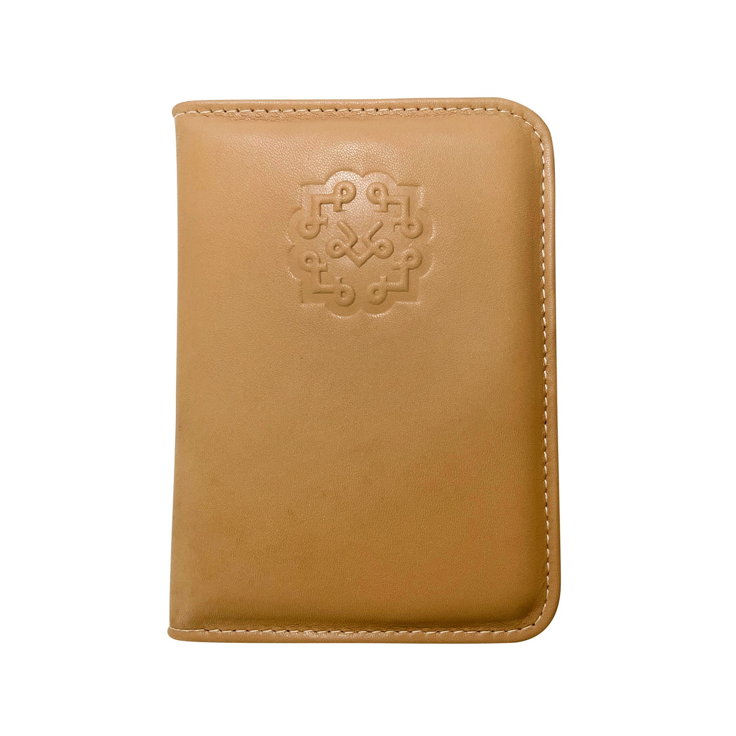 Lotta Pieces | Luxury Leather Passport Holder And Wallet With Gold Metal Logo