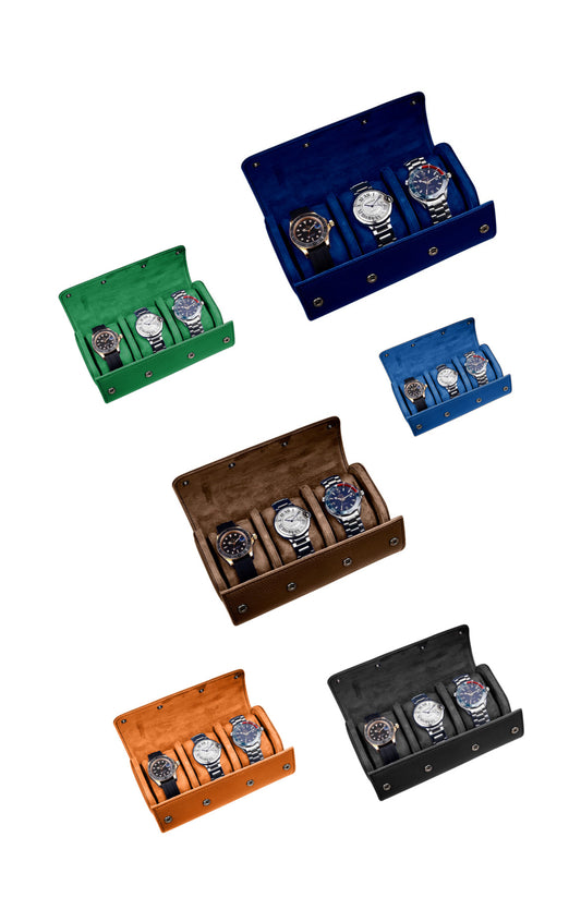 leather watch roll