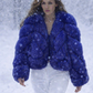 Premium Genuine Cropped Fox Fur Coat