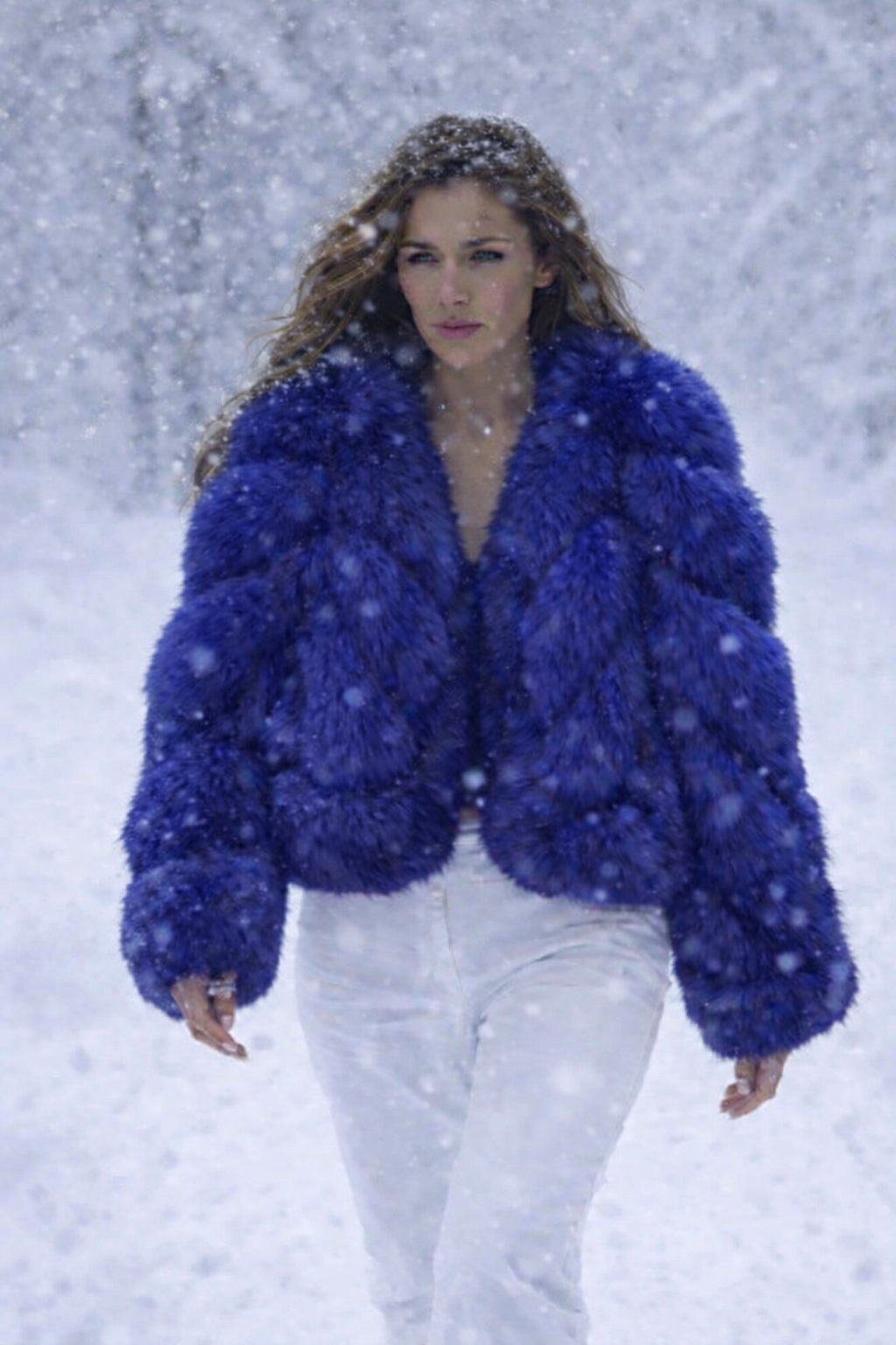 Premium Genuine Cropped Fox Fur Coat