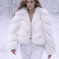 Premium Genuine Cropped Fox Fur Coat