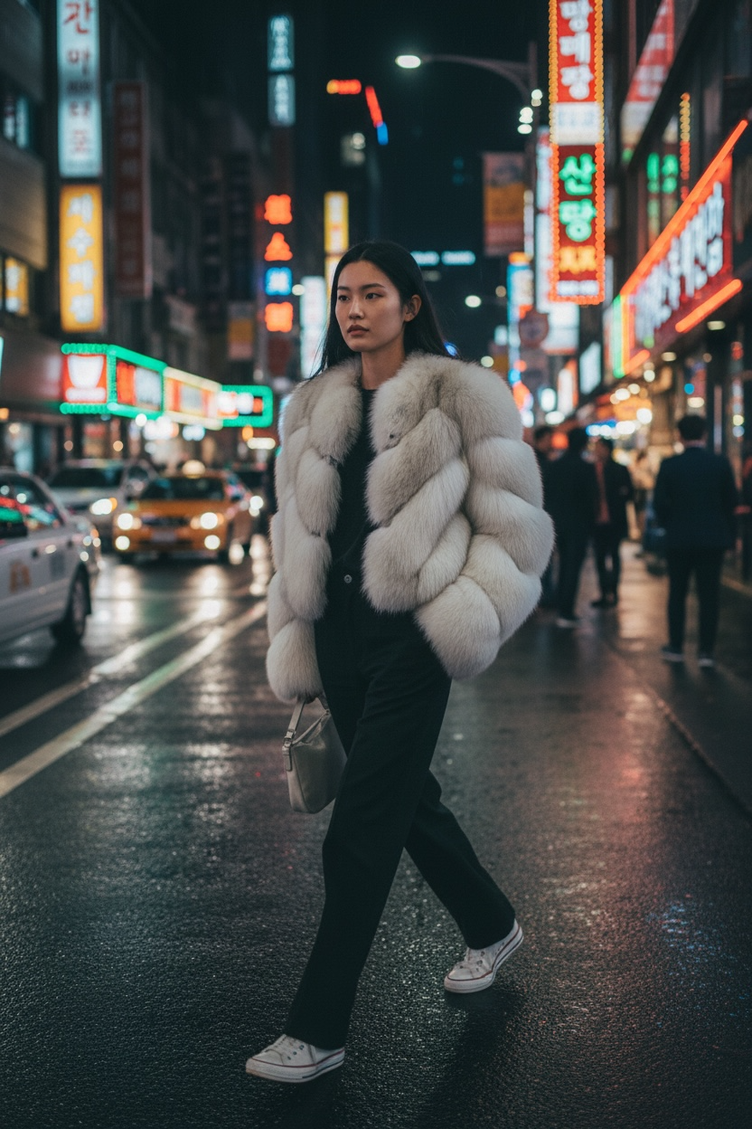 Fur coat
