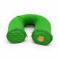 Lotta Pieces | Super Plush Velvet Travel Neck Pillow With Diamond Quilted Leather