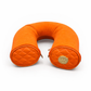 Lotta Pieces | Super Plush Velvet Travel Neck Pillow With Diamond Quilted Leather