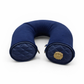 Lotta Pieces | Super Plush Velvet Travel Neck Pillow With Diamond Quilted Leather