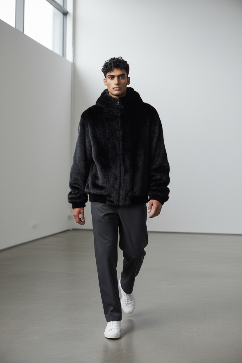 Fur mink coat