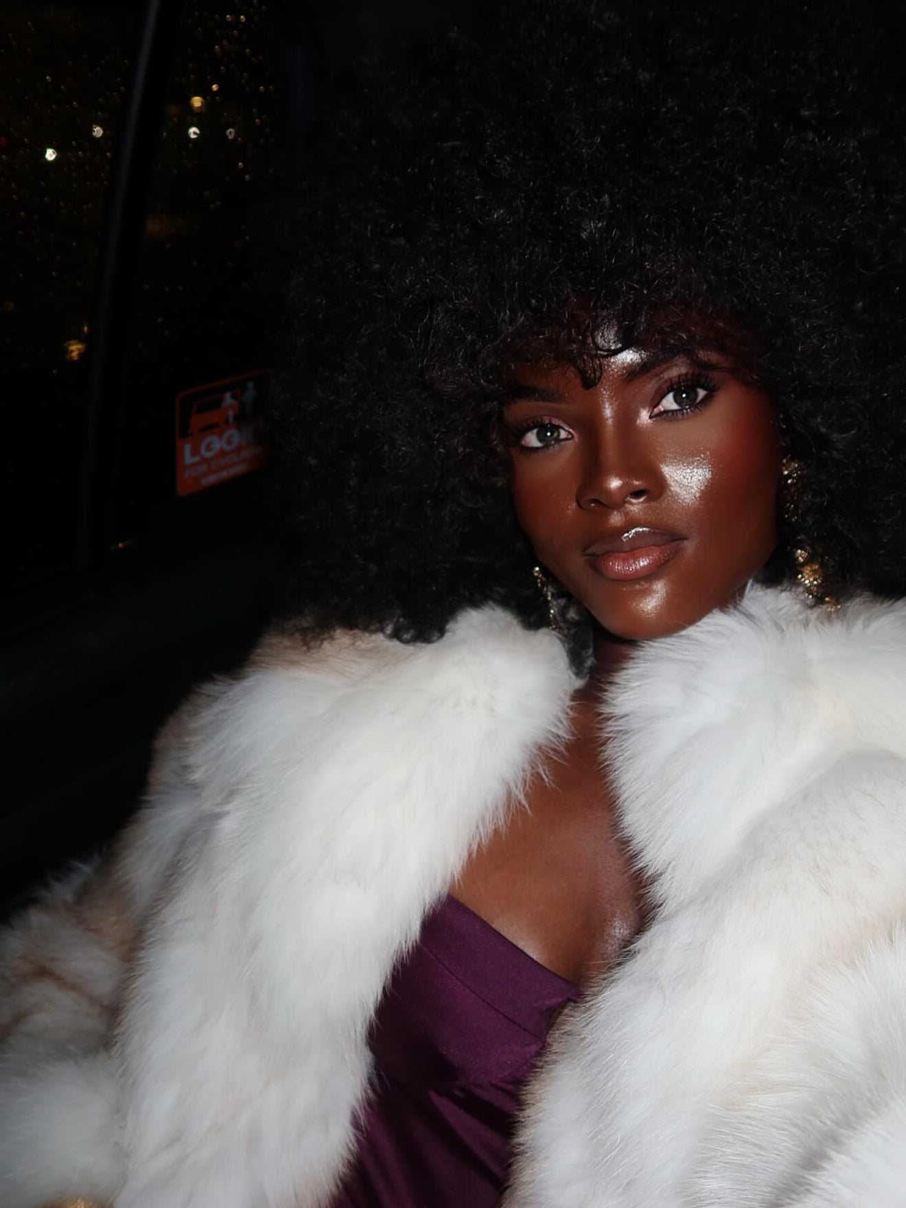 Fur mink coat