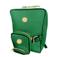Lotta Pieces | Leather Laptop Backpack With Metal Top Handle & Detachable Crossbody Bag