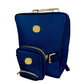 Lotta Pieces | Leather Laptop Backpack With Metal Top Handle & Detachable Crossbody Bag