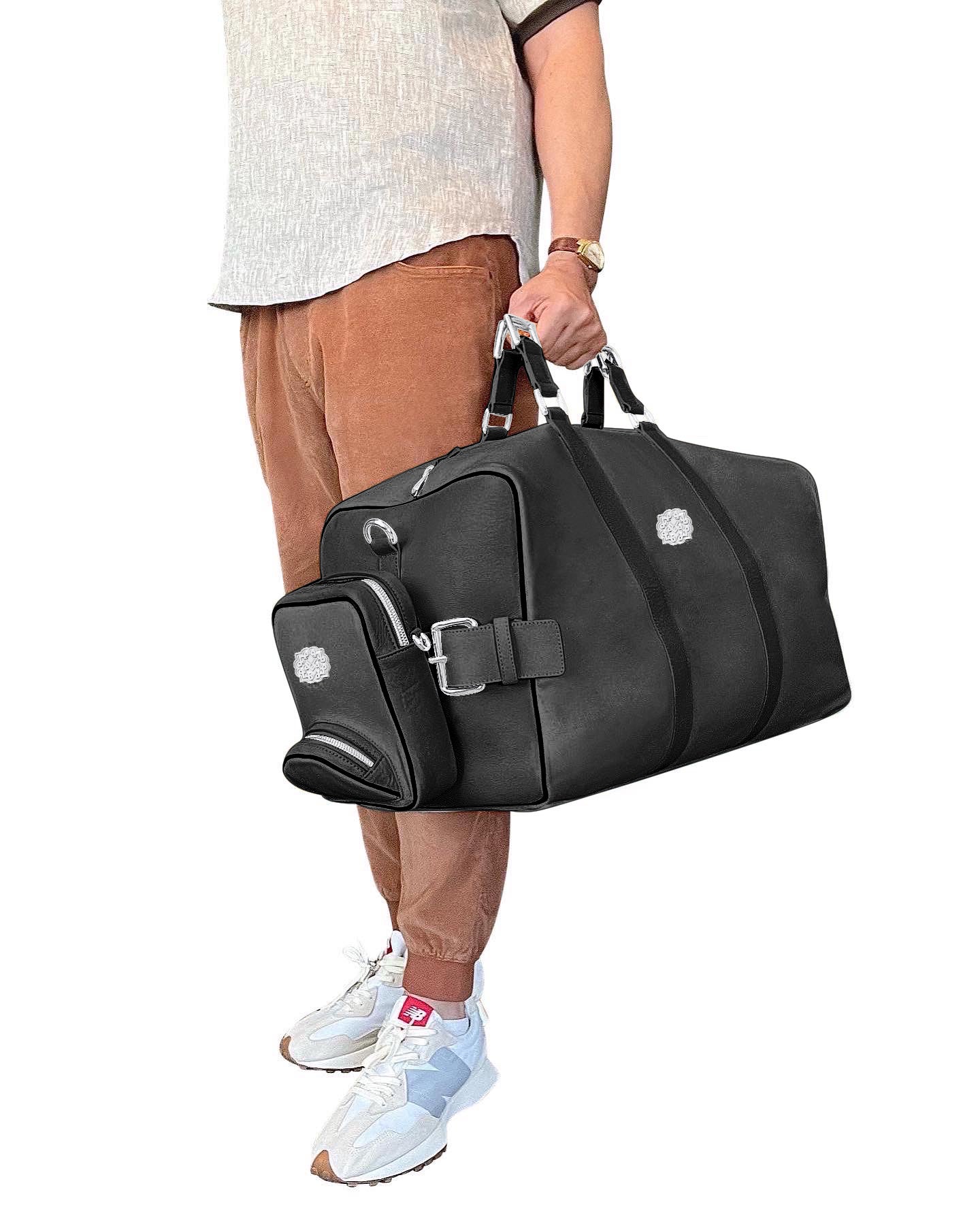 leather duffle bag
