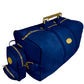 Lotta Pieces | Leather Duffle Travel Bag With Metal Handles & Detachable Crossbody Bag