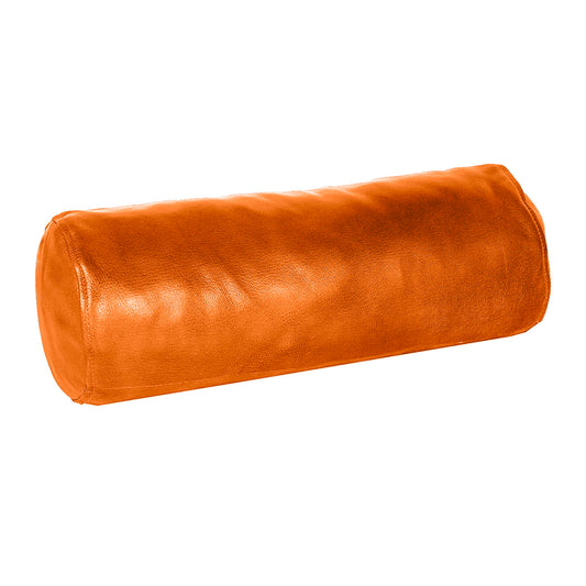 leather lumbar cylinder pillow