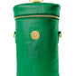 Lotta Pieces | Luxury Leather Wine Bottle Carrier Tote Bag With 007 Metal Handle