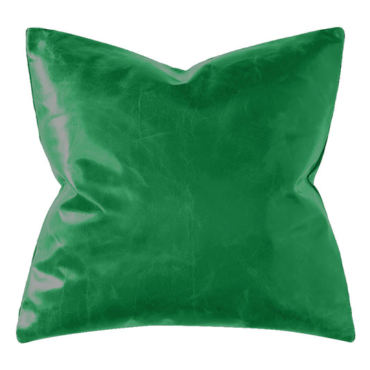leather square pillow
