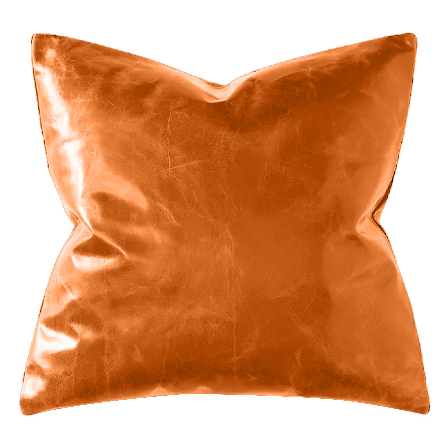Lotta Pieces | Lavish Calfskin Leather Square Throw Pillow
