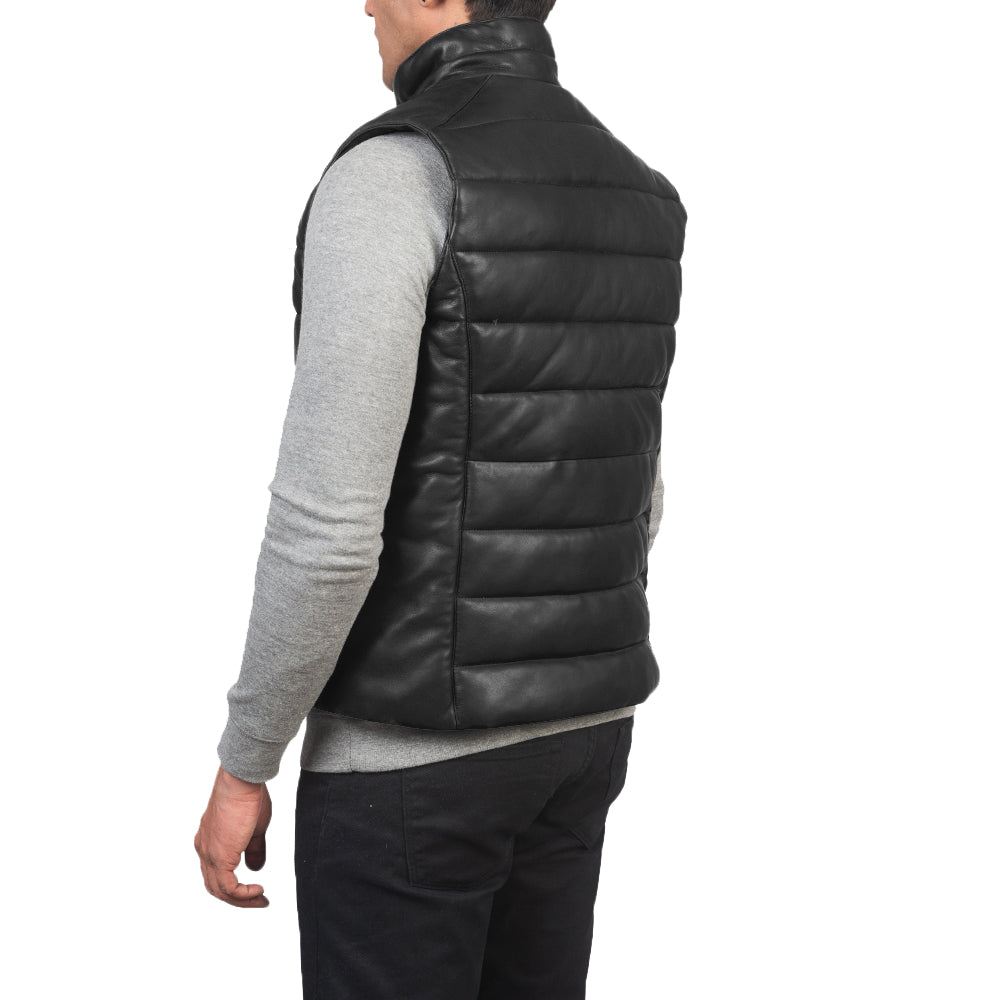 leather suede reversible vest