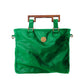 Lotta Pieces | Most Versatile Leather And Suede Tote Bag With Wooden Handles