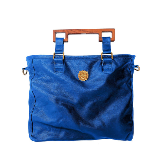 leather suede tote bag