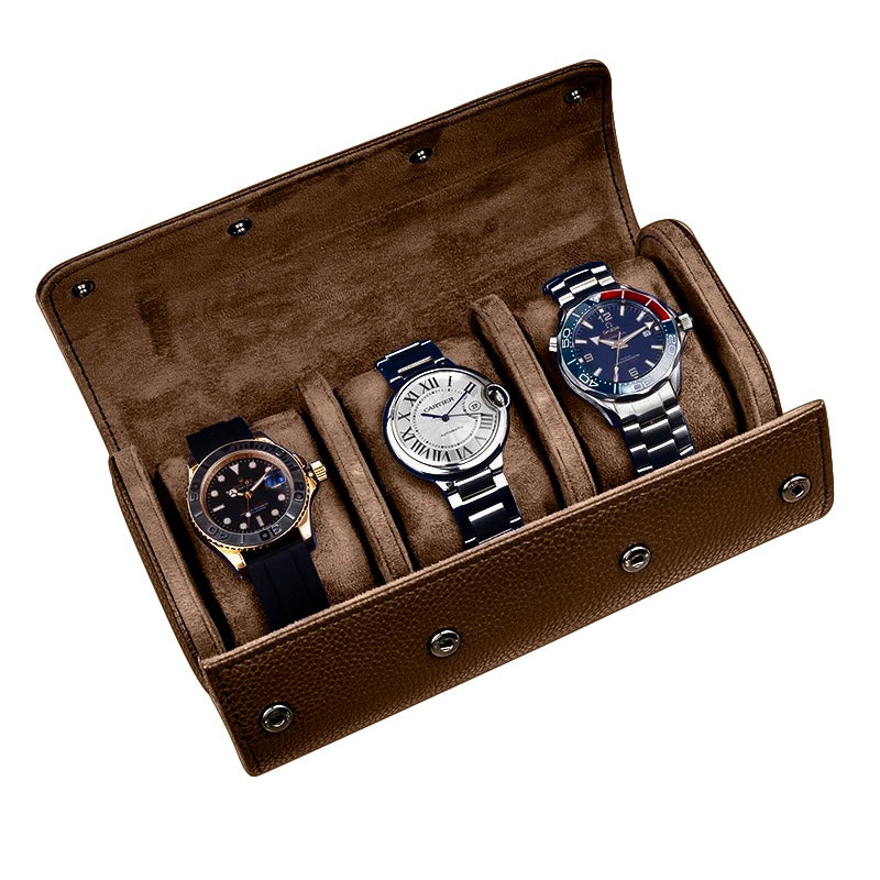 leather watch roll case