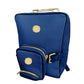 Lotta Pieces | Leather Laptop Backpack With Metal Top Handle & Detachable Crossbody Bag